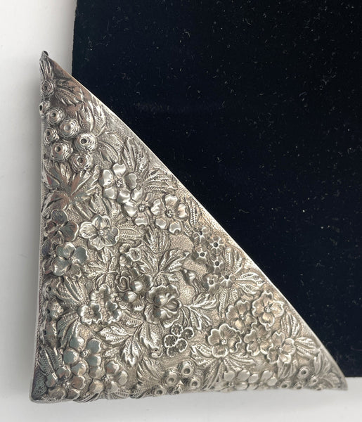 Jenkins & Jenkins Set of 4 Sterling Silver Repousse Blotter Corners