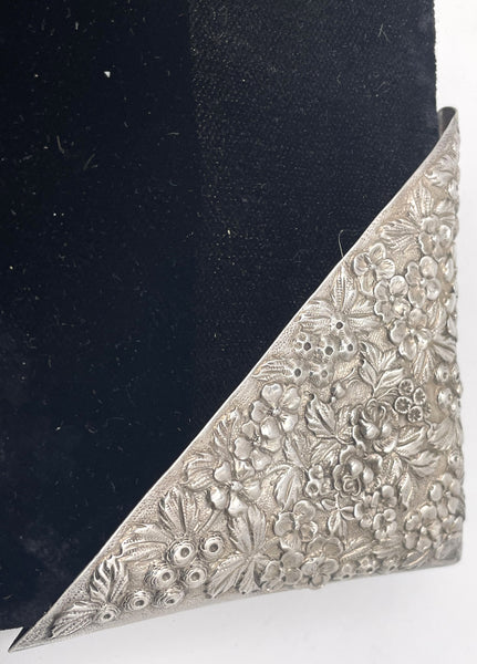 Jenkins & Jenkins Set of 4 Sterling Silver Repousse Blotter Corners