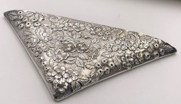 Jenkins & Jenkins Set of 4 Sterling Silver Repousse Blotter Corners