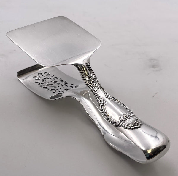 Tiffany & Co. Sterling Silver Asparagus Tongs in Richelieu Pattern