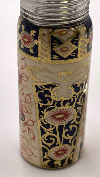 Royal Worcester Sterling Silver Topped 1886 Perfume Bottle/ Scent Vial