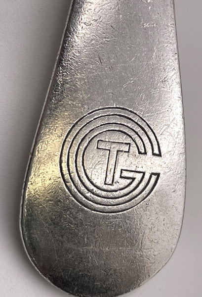 Christofle Normandie Pair of Silver Tablespoons "CGT" French Line