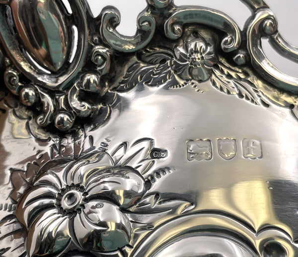 Charles Edwards Sterling Silver 1901 Centerpiece Bowl
