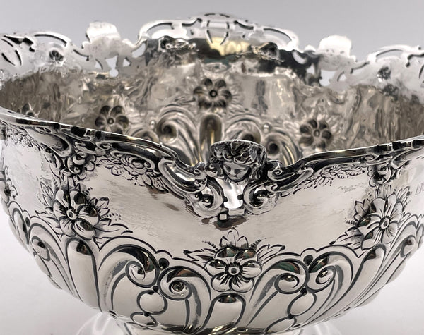 Charles Edwards Sterling Silver 1901 Centerpiece Bowl