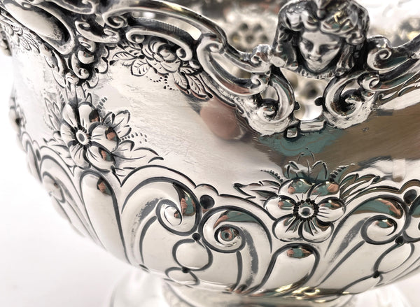Charles Edwards Sterling Silver 1901 Centerpiece Bowl
