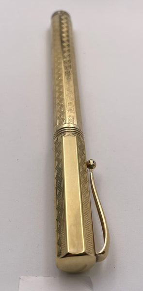 Montegrappa Rare Gilt Sterling Silver Reminiscence Fountain Pen