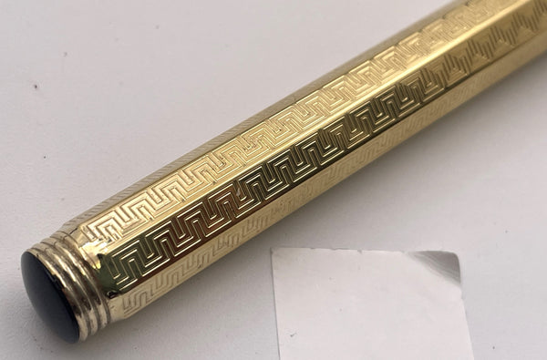 Montegrappa Rare Gilt Sterling Silver Reminiscence Fountain Pen