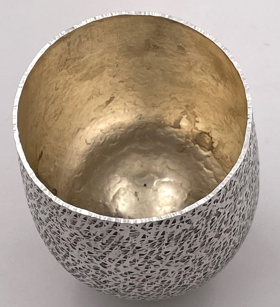 Brandom Unique Sterling Silver Handmade Large Kiddush Cup