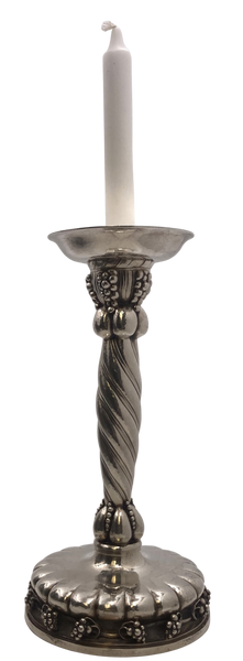 Georg Jensen Sterling Silver Monumental Grape Candlestick #264