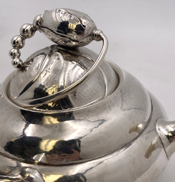Georg Jensen Sterling Silver 5-Piece Blossom Tea and Coffee Set