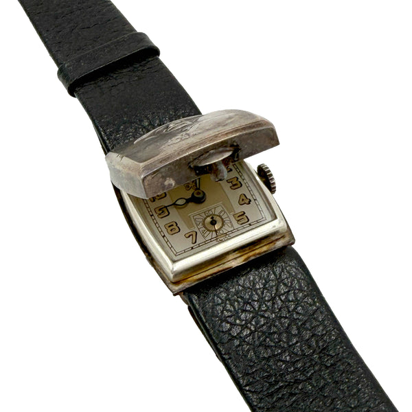 Sir Baden Powell Boy Scout Founder Be Prepared Swiss Silver Watch With Leather Band