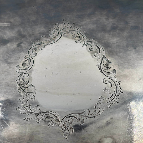 John Mewburn English Sterling Silver Georgian Tray from 1814