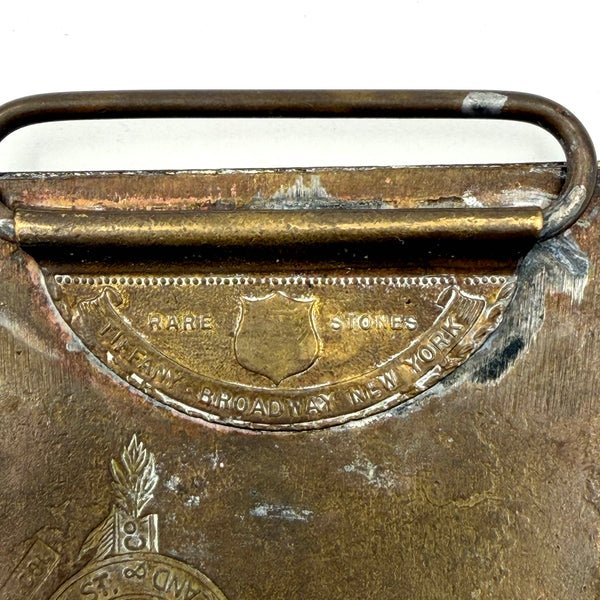 Tiffany & Co. Studio English Rodgers For President Brass Belt Buckle