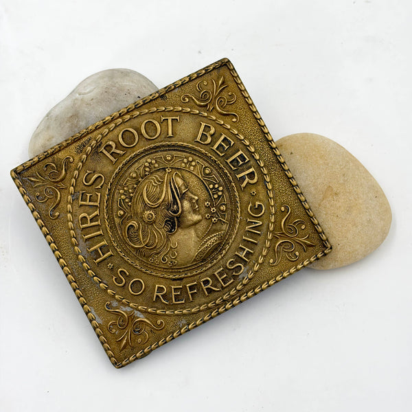 Tiffany & Co. Studio Hires Root Beer Soda Drink Belt Buckle in Art Nouveau Style