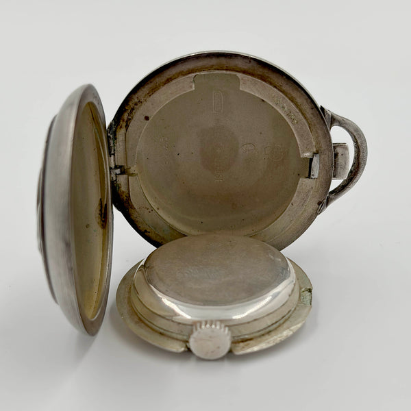 Lord Baden-Powell Boy Scout Founder Be Prepared Silver Pocket Watch