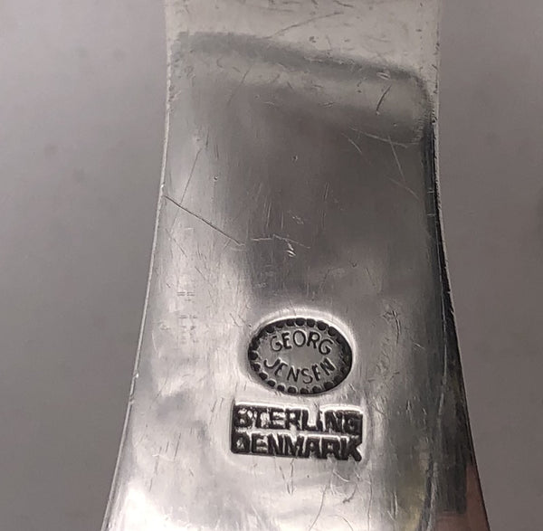 Georg Jensen Sterling Silver 11" Serving Ladle in Pyramid Pattern