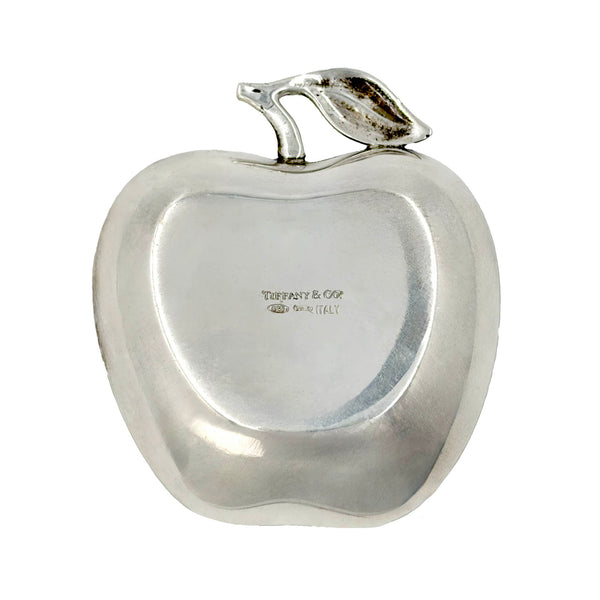 Tiffany & Co. Sterling Silver Apple Shaped Jewelry Trinket Tray/ Dish