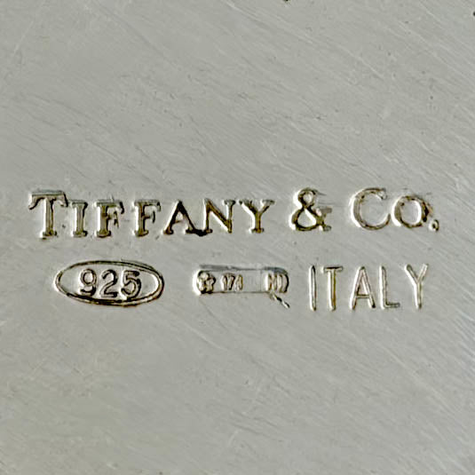 Tiffany & Co. Sterling Silver Apple Shaped Jewelry Trinket Tray/ Dish