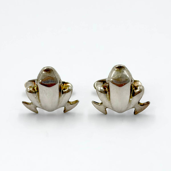 GEORG JENSEN Sterling Silver Cufflinks Frog Shape