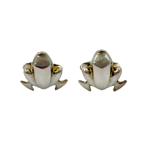 GEORG JENSEN Sterling Silver Cufflinks Frog Shape