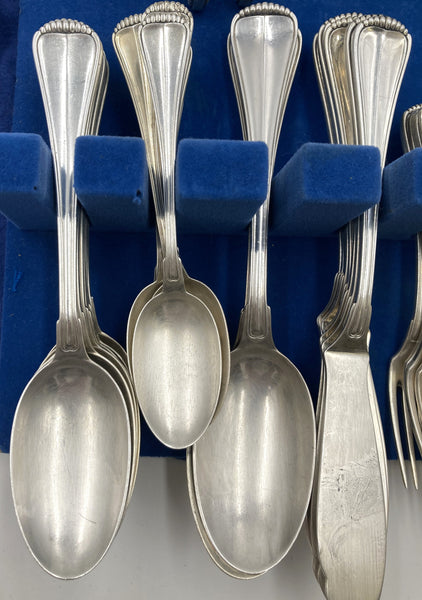 Buccellati Sterling Silver Flatware Set Milan Pattern