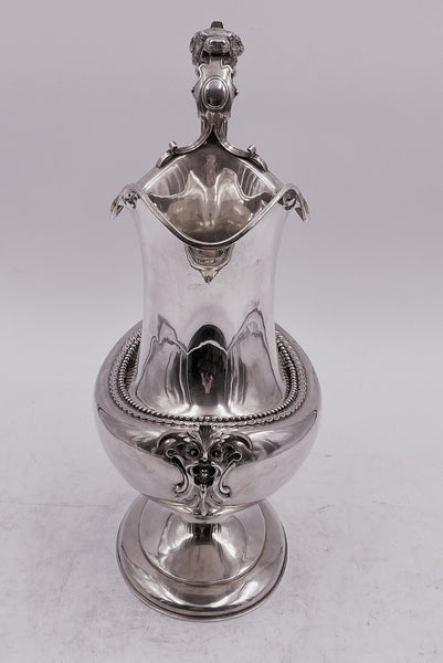 Bigelow Bros. & Kennard Coin Silver Water Pitcher Ewer