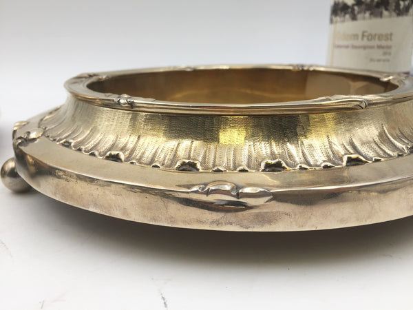 Pair of French Gilt Silver Magnum Bottle Coasters on Stands from the JP Morgan Collection