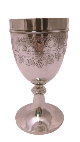 Early American Coin Silver Goblet