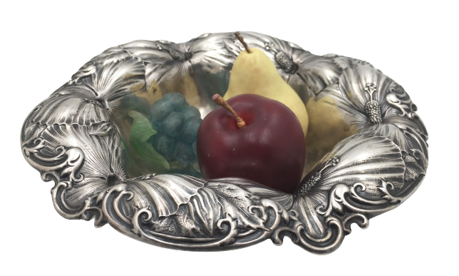 Whiting Sterling Silver Centerpiece / Fruit Bowl in Art Nouveau Style