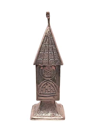 Pagoda Sterling Silver Judaica Spice Tower / Besamim Box