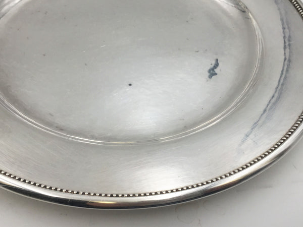 Georg Jensen 10 1/4" Hammered Sterling Silver Platter / Tray/ Plate in Pattern 210F
