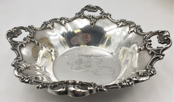 Pair of Wallace Sterling Silver Centerpieces Bowls Possibly in Grande Baroque Pattern