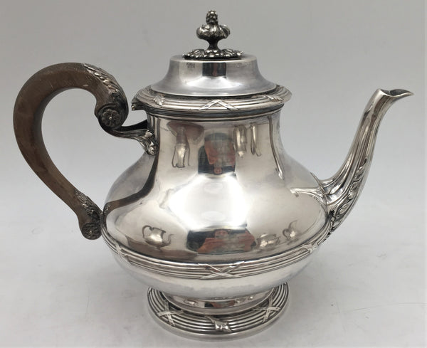 French Turn-of-the-Century 4-piece Silver Tea & Coffee Service / Set