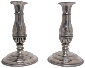 Pair of Continental Silver Candlesticks by Gerike