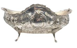 Continental Silver Centerpiece Bowl With Cherubs