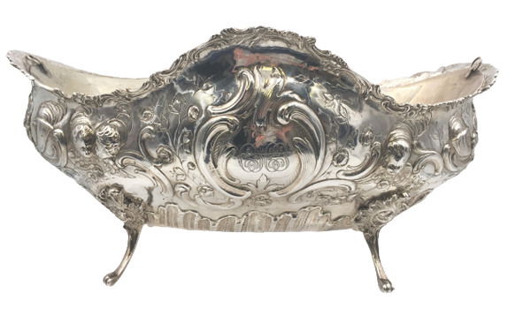 Continental Silver Centerpiece Bowl With Cherubs