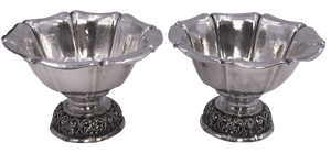 Pair of Continental Silver Centerpieces/ Bowls by W. Binder