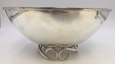 Sterling Silver Centerpiece Bowl with Ladle by Sciarrotta