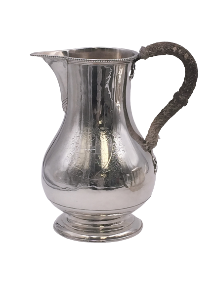 Georgian or Scottish Sterling Silver Beer Pitcher