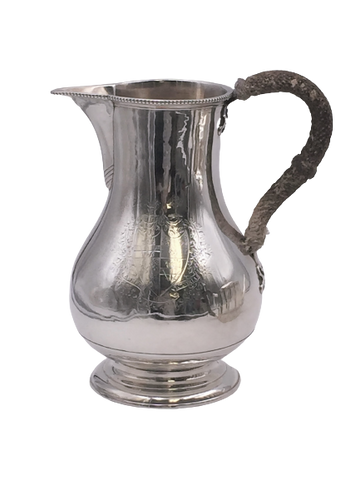 Georgian or Scottish Sterling Silver Beer Pitcher