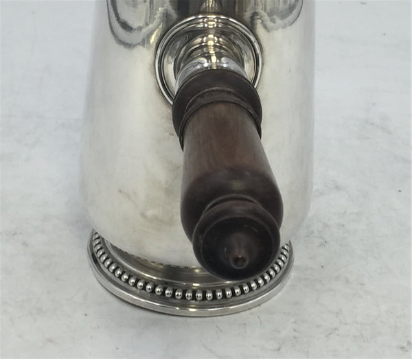 French Silver Side-Handled Chocolate Pot Circa 1900