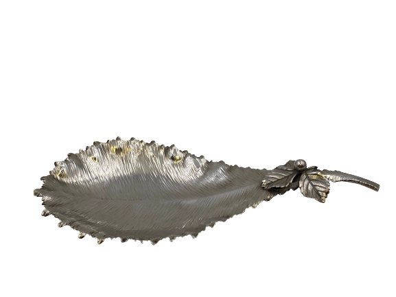 Gorham Sterling Silver Dish from 1882 in Leaf Form