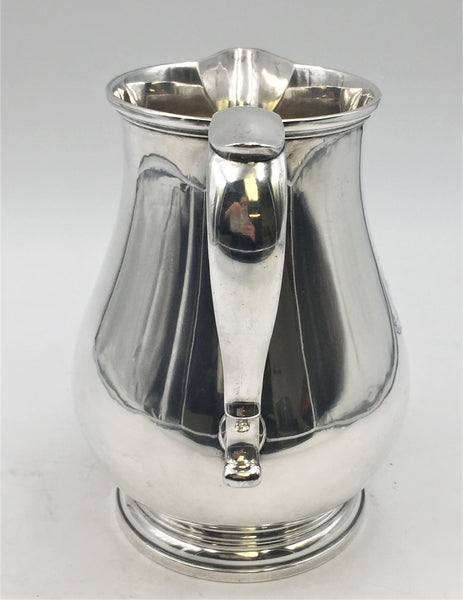 Ensko Sterling Silver Pitcher Jug in Georgian Style