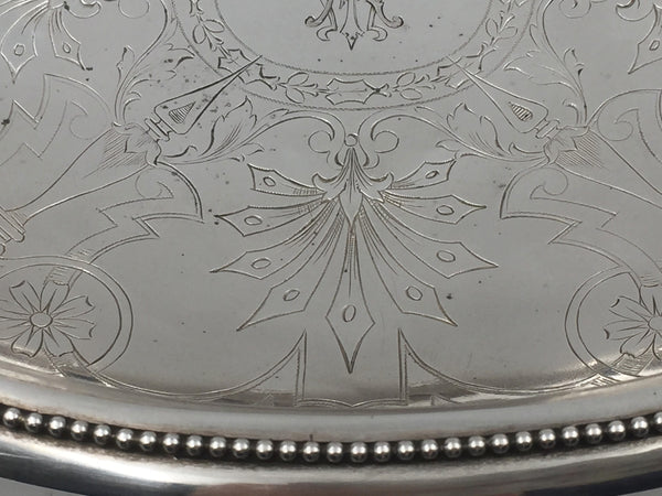 Austrian Continental Silver 19th Century Ornate Centerpiece Bowl