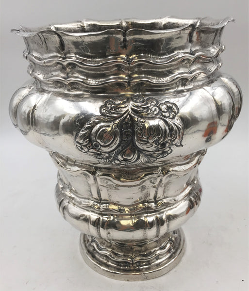 Monumental Continental Silver Wine Cooler / Vase