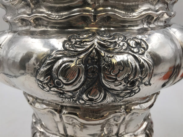 Monumental Continental Silver Wine Cooler / Vase