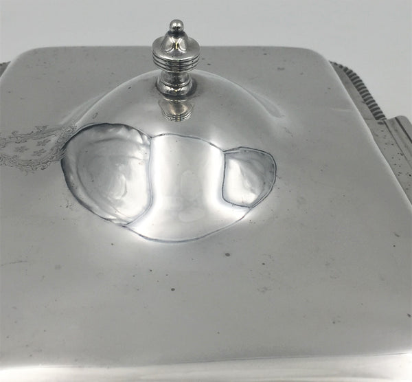 Garrard English Sterling Silver 1806 Georgian Covered Cheese Warmer Dish