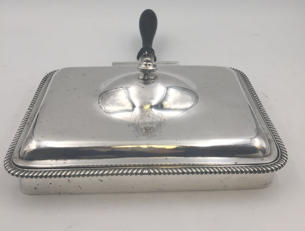 Garrard English Sterling Silver 1806 Georgian Covered Cheese Warmer Dish