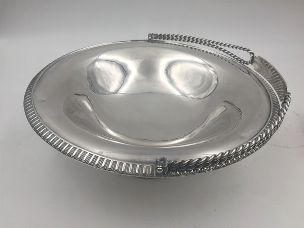 Gale 1853 Sterling Silver Footed Centerpiece Bowl Basket