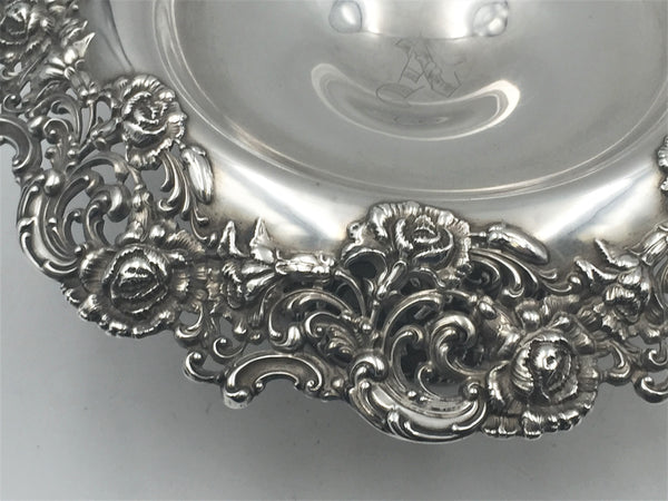 Black, Starr & Frost Sterling Silver Footed Compote Bowl in Art Nouveau Style